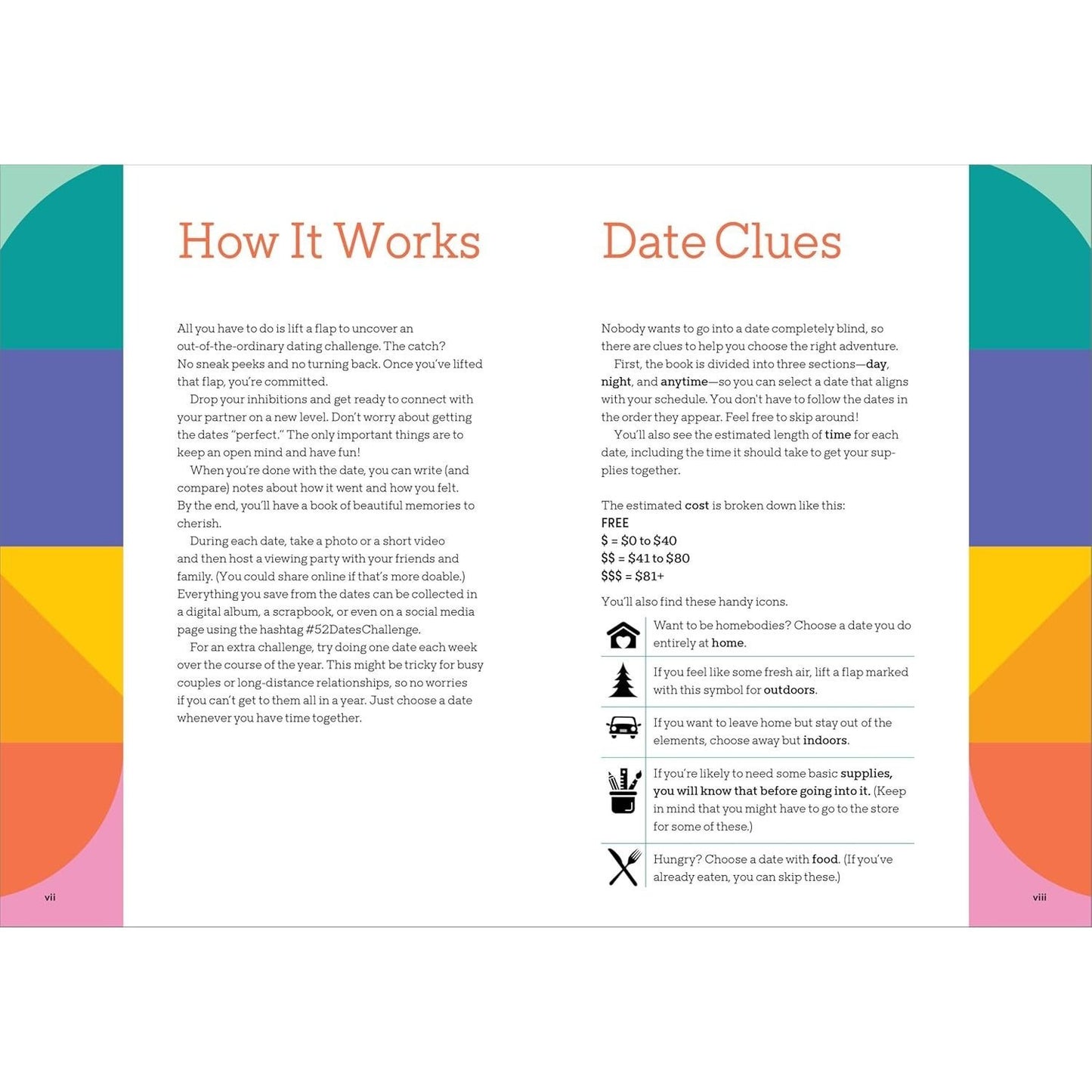 The 52-Dates Challenge for Couples: Open a Surprise Date, Spark Fun in Your Relationship, and Make Lasting Memories
