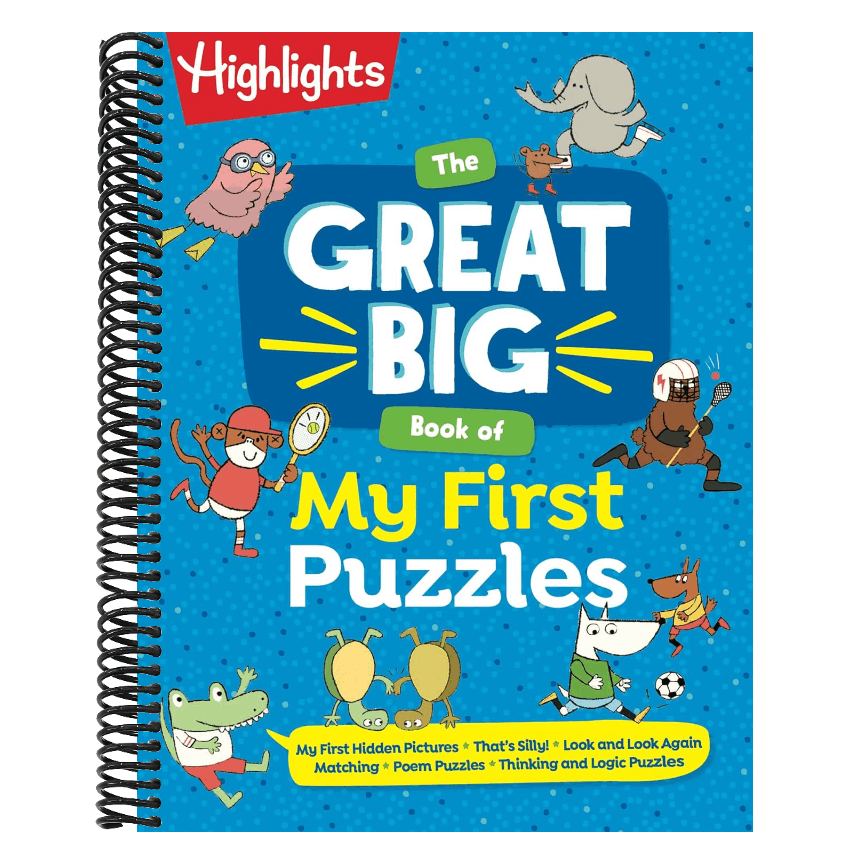The Great Big Book of My First Puzzles (Great Big Puzzle Books) (Spiral Bound)