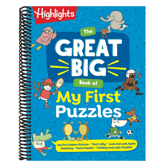 The Great Big Book of My First Puzzles (Great Big Puzzle Books) (Spiral Bound)