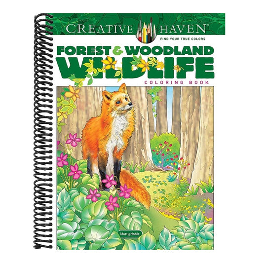 Creative Haven Forest & Woodland Wildlife Coloring Book