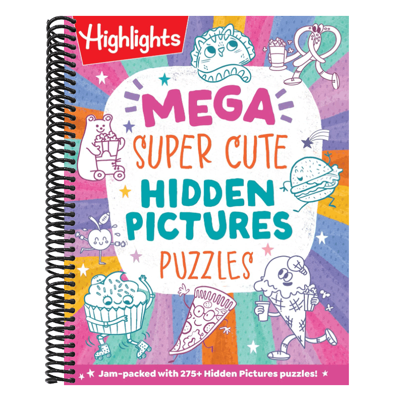 Mega Super Cute Hidden Pictures Puzzles: The Biggest and Cutest Book of Picture Puzzles Ever Featuring Thousands of Adorable Hidden Objects for Kids 6 (Mega Hidden Pictures Puzzles) (Spiral Bound)