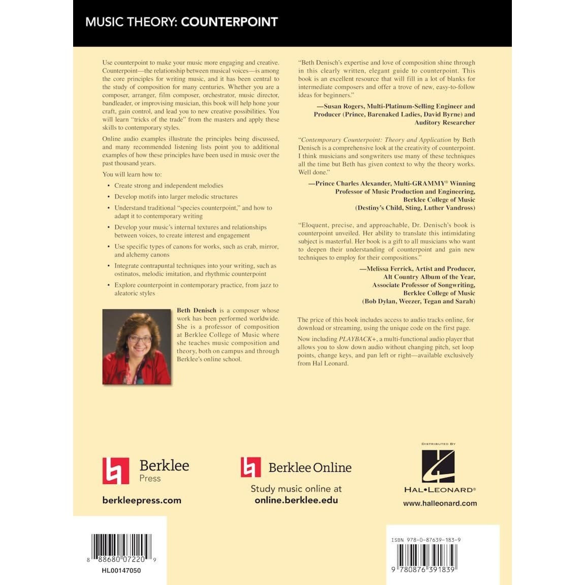 Contemporary Counterpoint - Theory and Application Composition and Arranging Techniques for Modern Musicians Learn Harmony Writing and Creative Counte