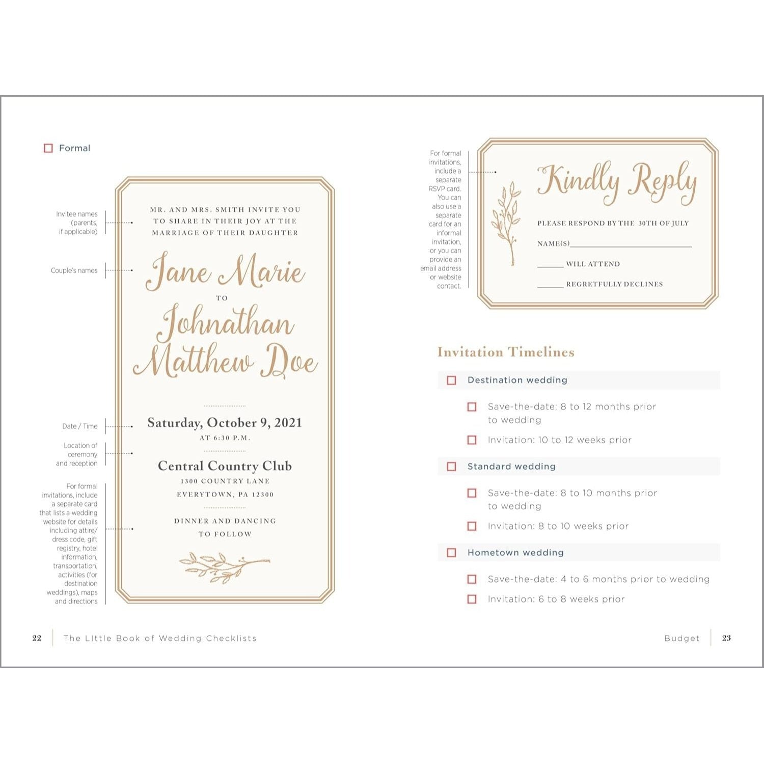 The Little Book of Wedding Checklists: All the Lists and Tips You Need to Plan the Big Day (Spiral Bound)