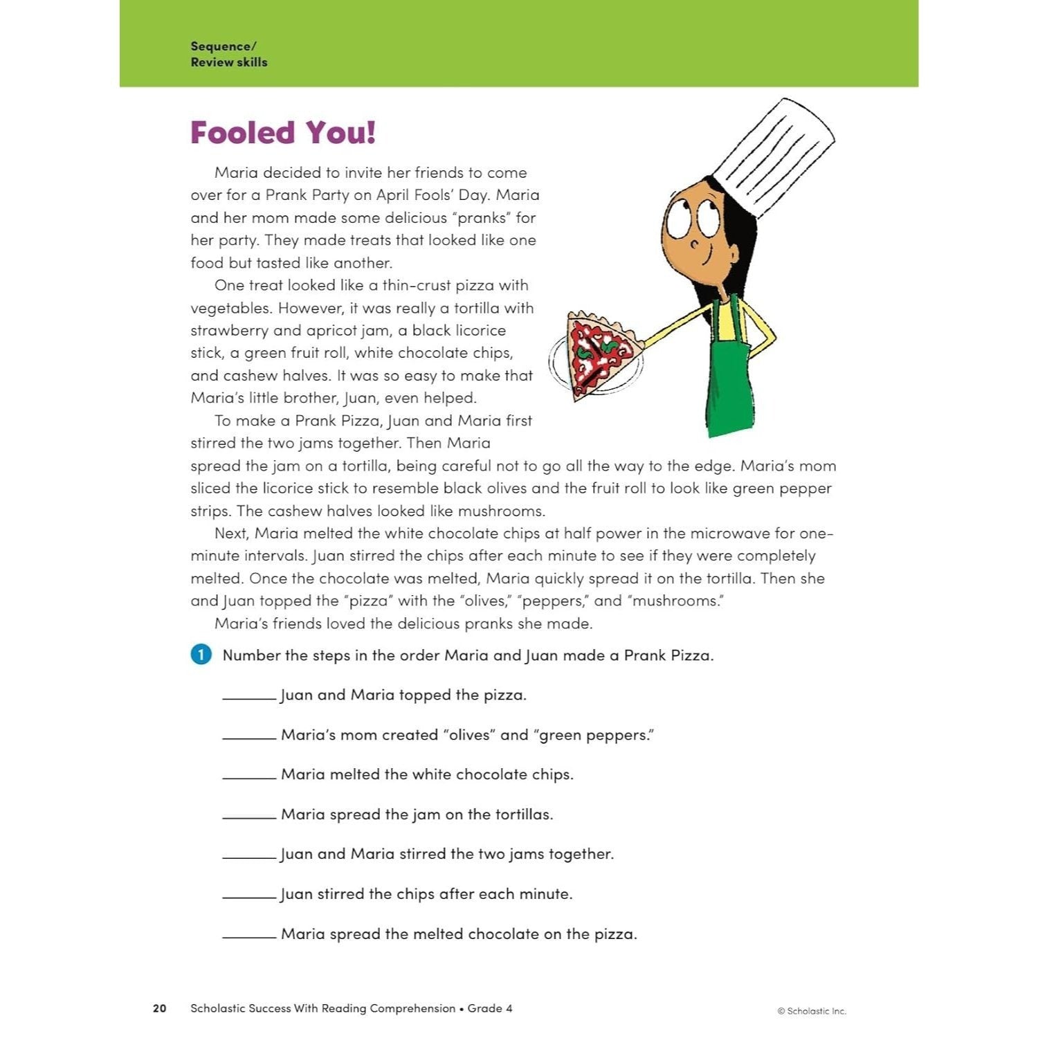 Scholastic Success with Reading Comprehension Grade 4 Workbook