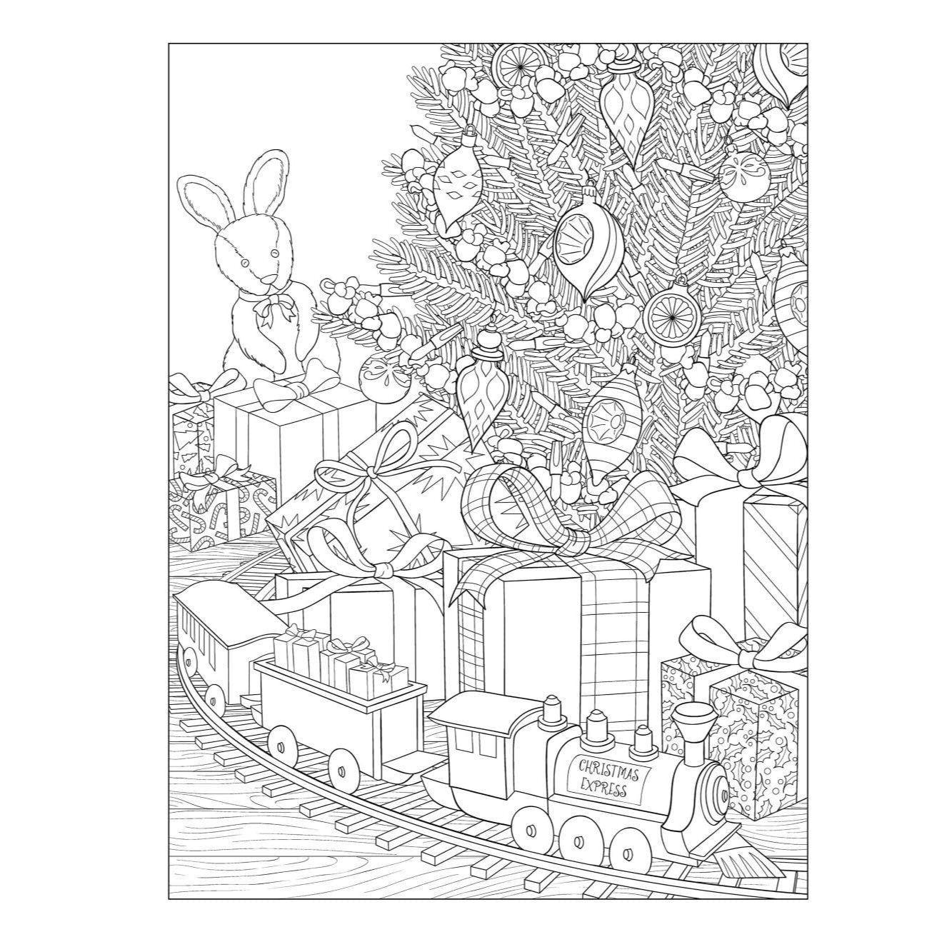 Creative Haven Cozy Christmas Coloring Book