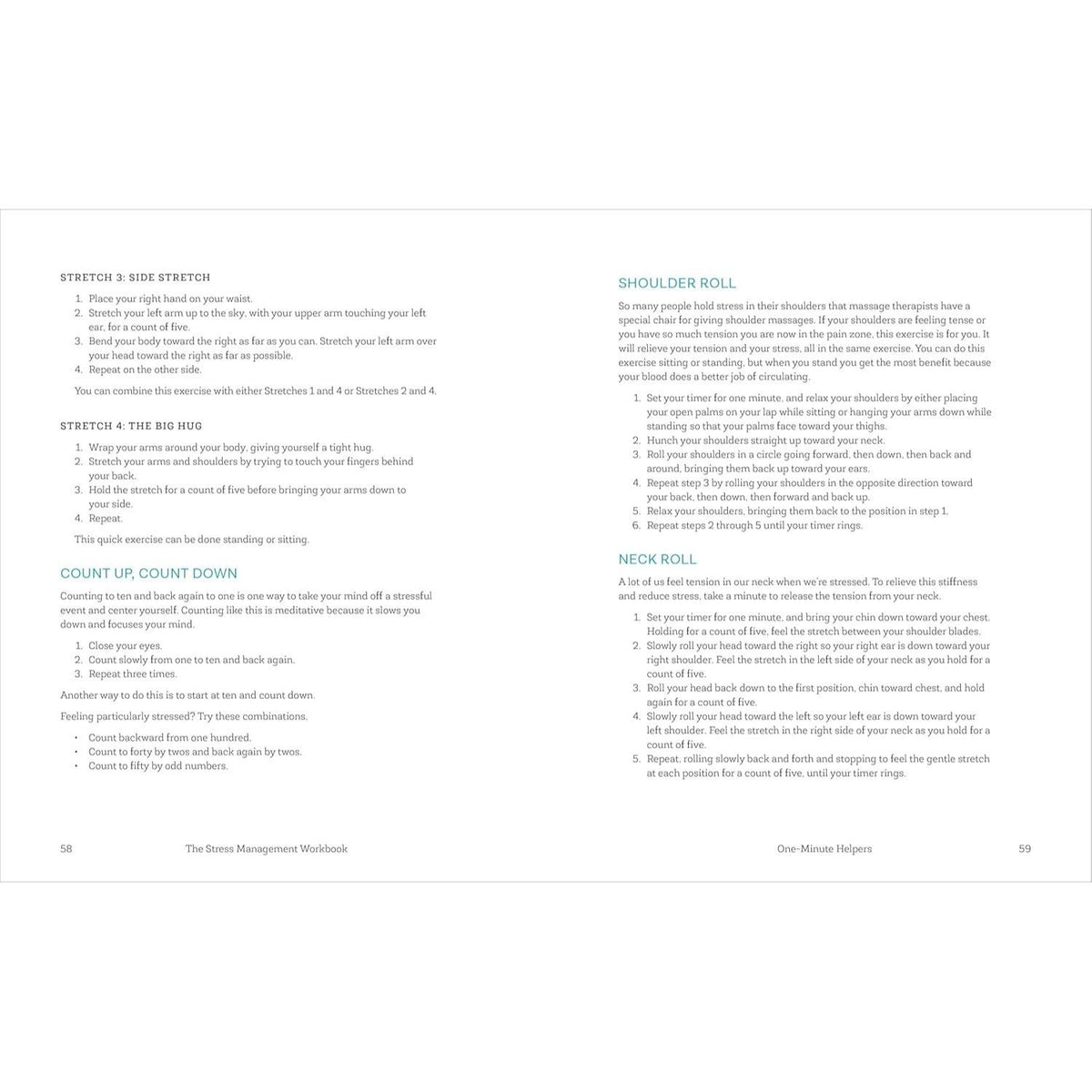 The Stress Management Workbook: De-Stress in 10 Minutes or Less