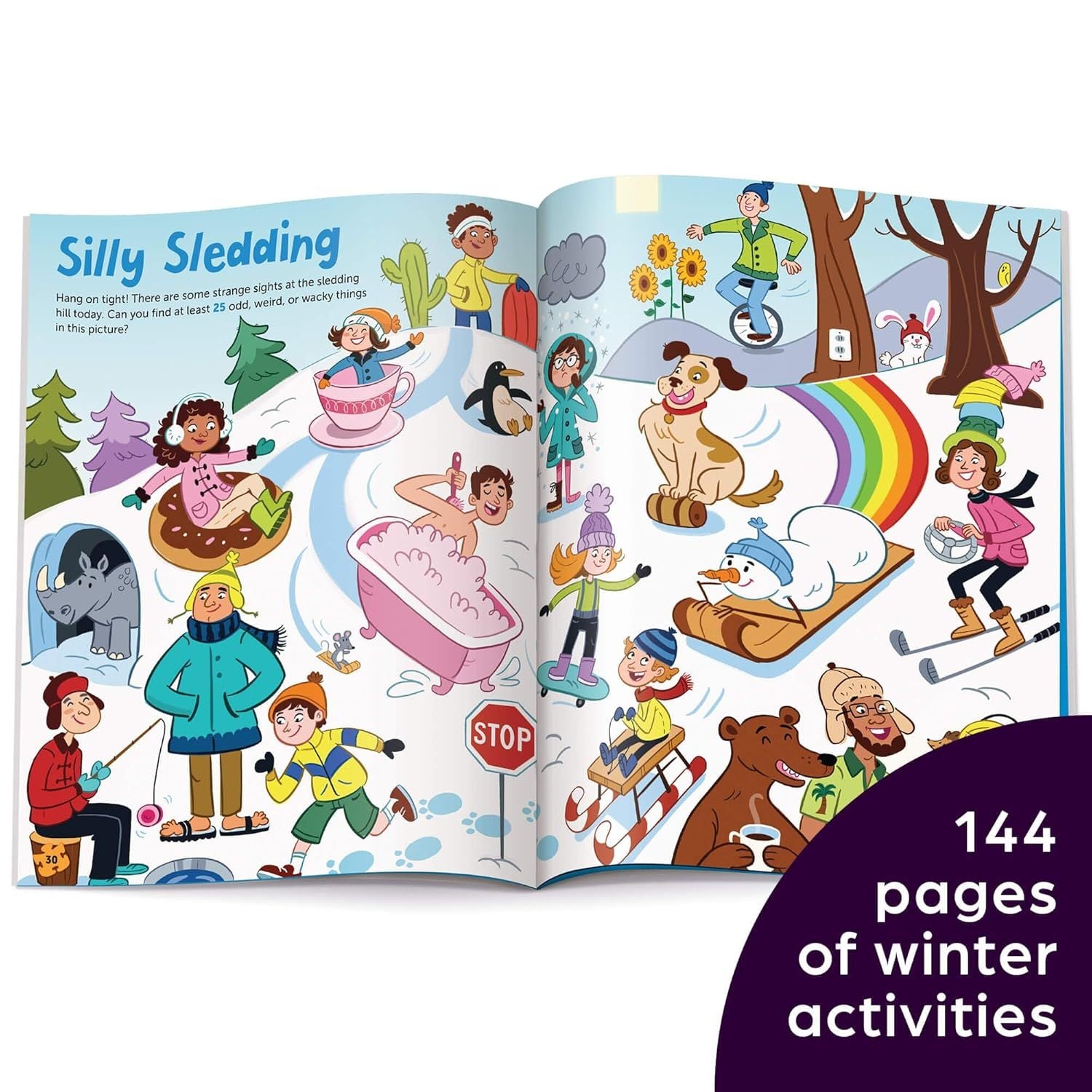 Winter Puzzles: Over 100 Snowy Puzzles, Brainteasers, Mazes, Matching Games and Winter-Themed Crafts for Kids (Highlights Puzzlemania Activity Books) (Spiral Bound)