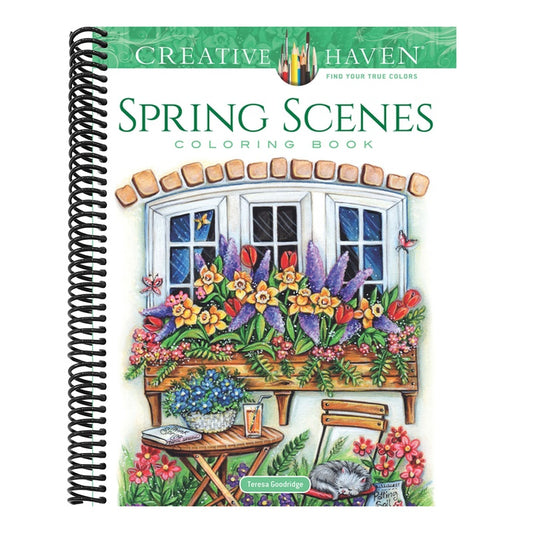 Creative Haven Spring Scenes Coloring Book