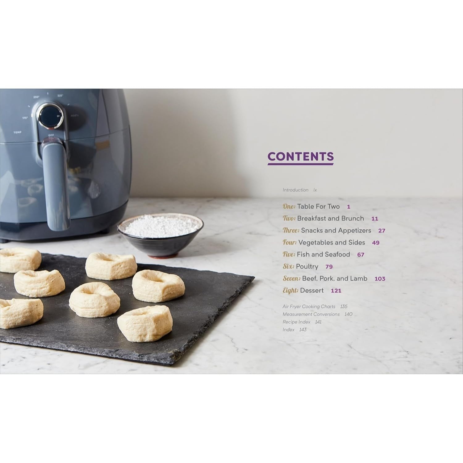 The Essential Air Fryer Cookbook for Two: Perfectly Portioned Recipes for Healthier Fried Favorites (Spiral Bound)
