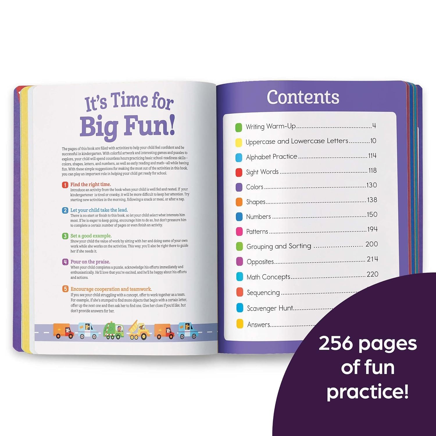 Kindergarten Big Fun Workbook: Kids Workbook with Tracing Worksheets, Alphabet Practice, Math Activities and Puzzles for Kindergarten Prep and Learnin (Spiral Bound)