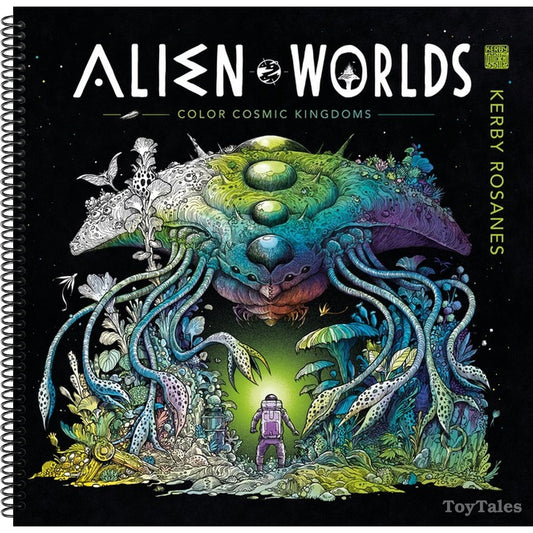 Alien Worlds: Color Cosmic Kingdoms (Spiral Bound)