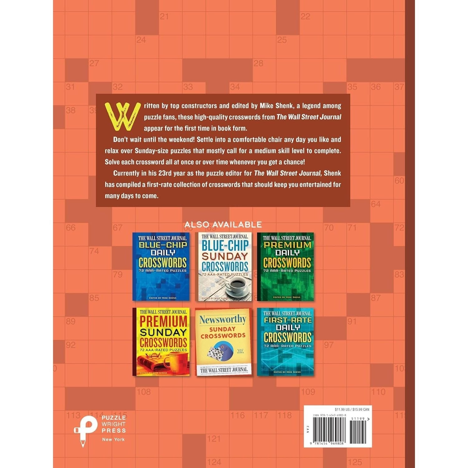 The Wall Street Journal First-Rate Sunday Crosswords: 72 Aaa-Rated Puzzles
