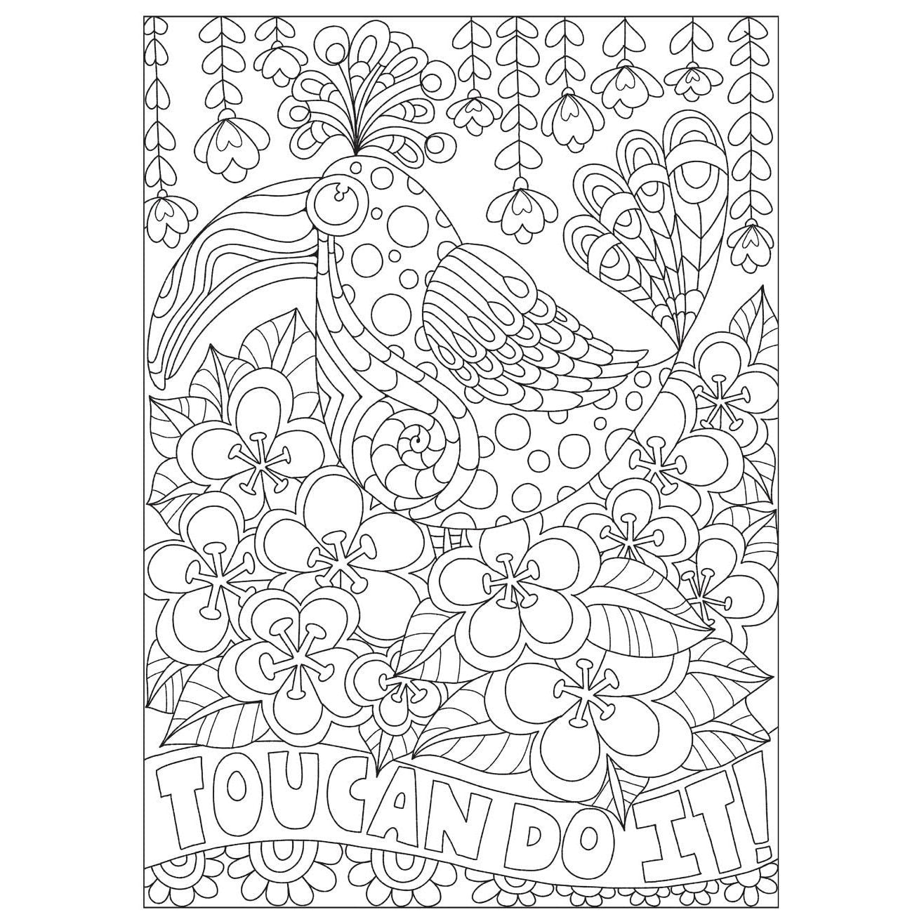 Creative Haven Fanciful Birds Coloring Book