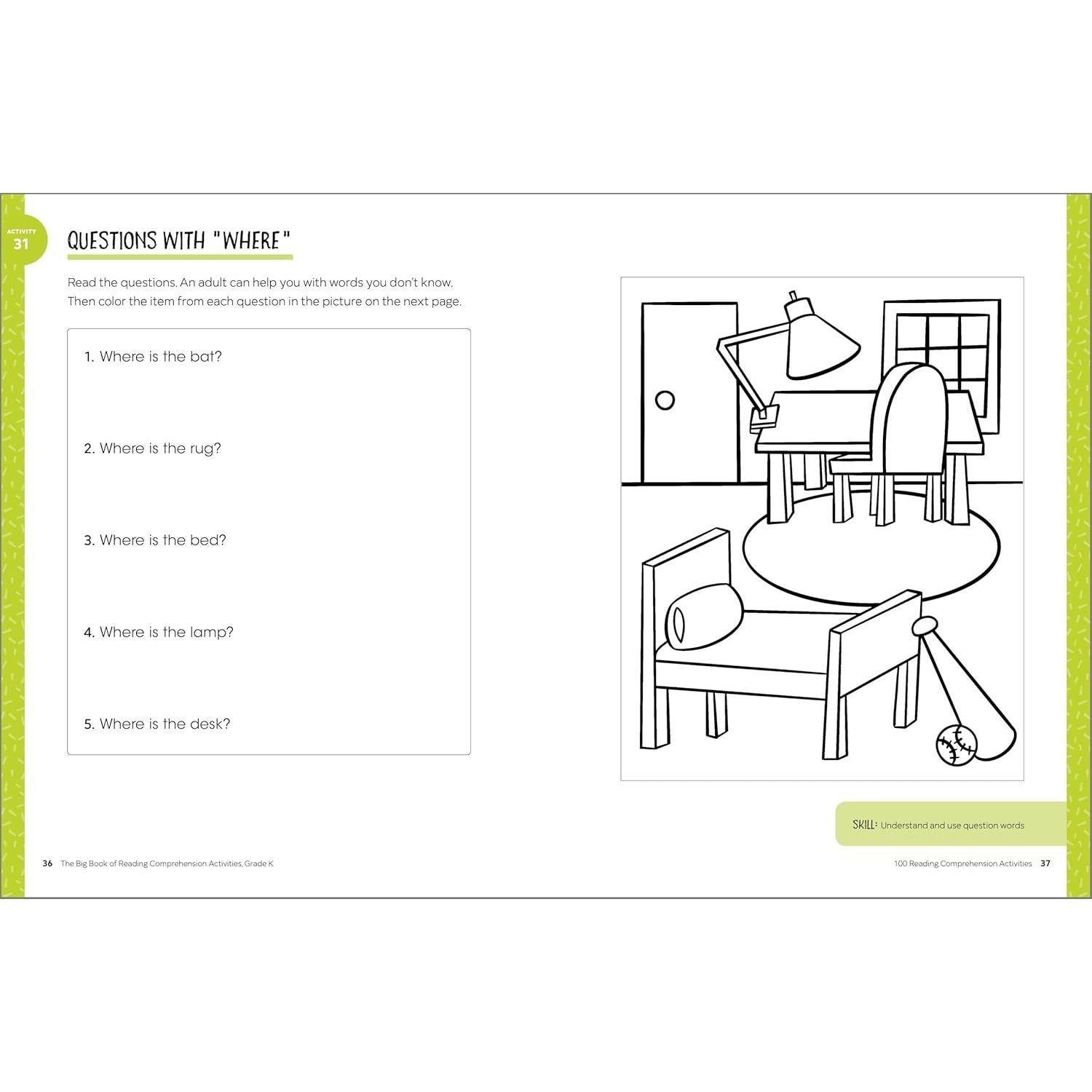 The Big Book of Reading Comprehension Activities, Kindergarten: 100 Activities for After-School and Summer Reading Fun