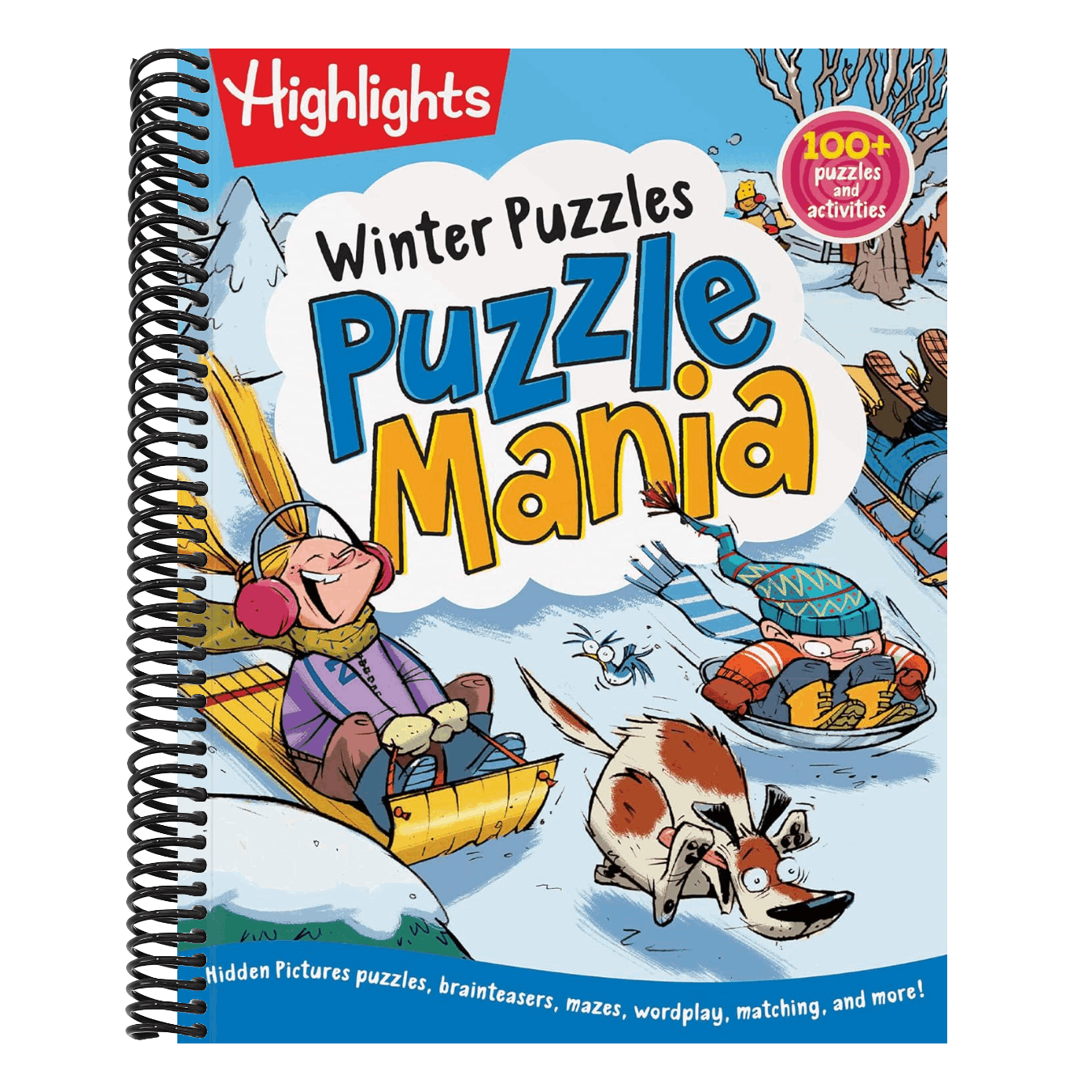 Winter Puzzles: Over 100 Snowy Puzzles, Brainteasers, Mazes, Matching Games and Winter-Themed Crafts for Kids (Highlights Puzzlemania Activity Books) (Spiral Bound)
