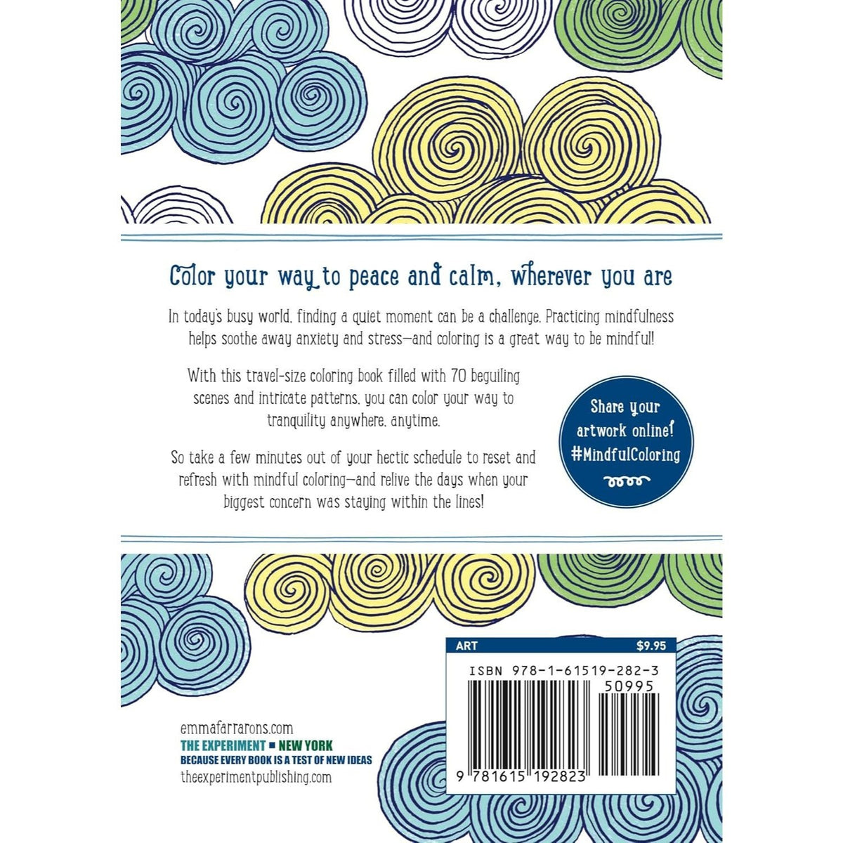 The Mindfulness Coloring Book: Relaxing, Anti-Stress Nature Patterns and Soothing Designs