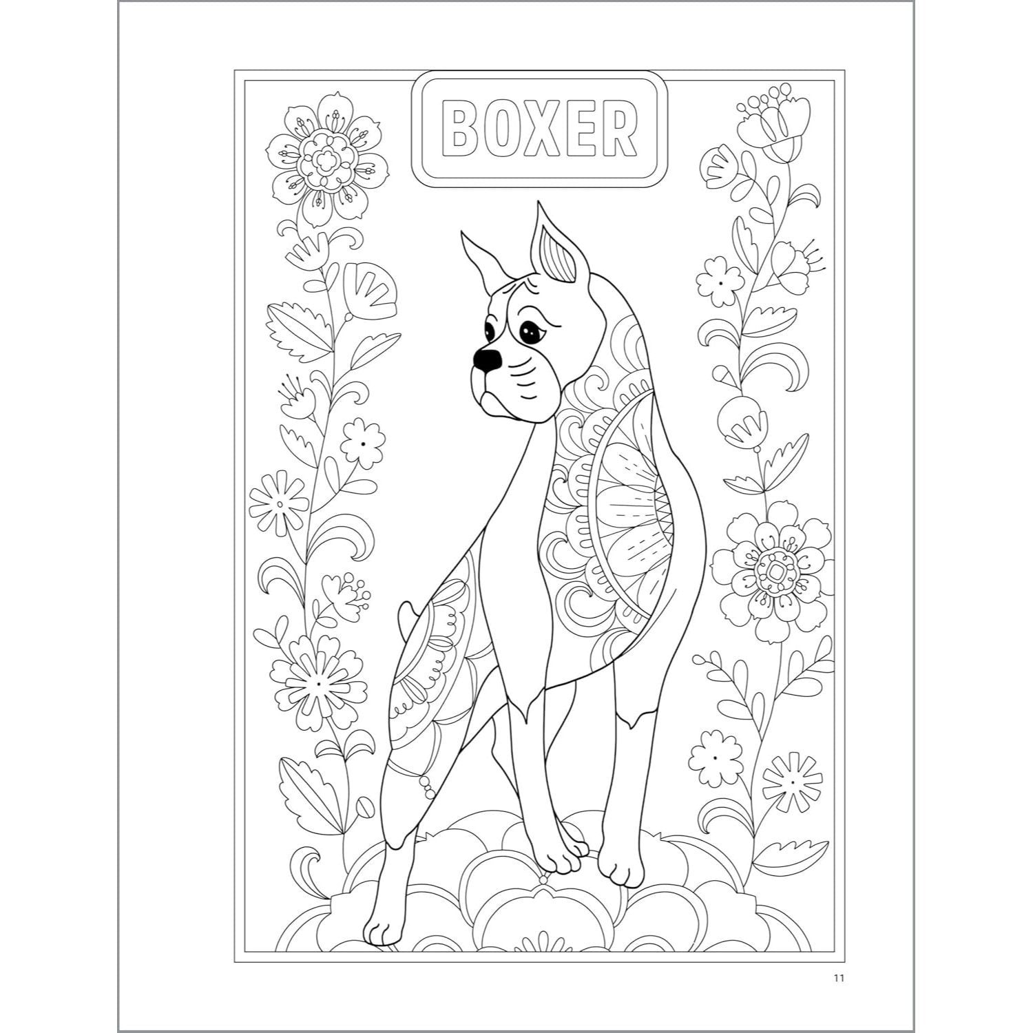 Stress Relief Dog Coloring Book: 35 Detailed Designs for Adults