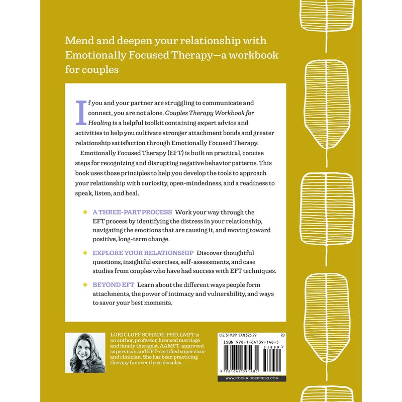 Couples Therapy Workbook for Healing: Emotionally Focused Therapy Techniques to Restore Your Relationship (Spiral Bound)