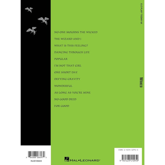 Wicked - A New Musical: E-Z Play Today Volume 64