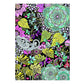 Creative Haven Midnight Garden Coloring Book: Heart & Flower Designs on a Dramatic Black Background