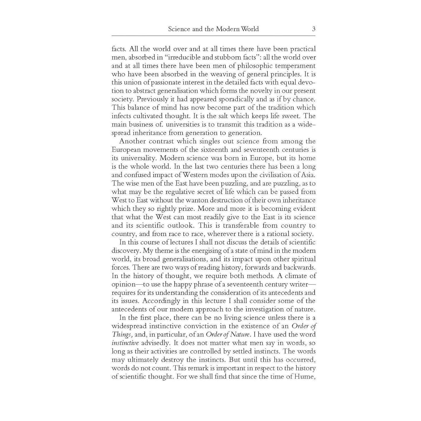 Science and the Modern World: Lowell Lectures, 1925