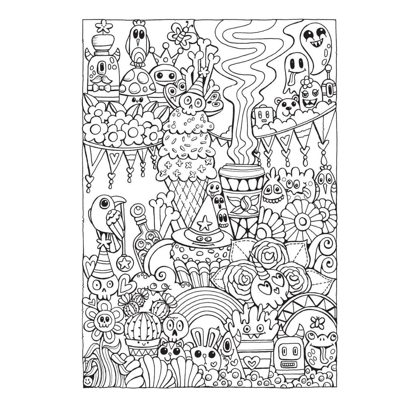 Creative Haven Haunted! Coloring Book: A World of Creepy and Cute