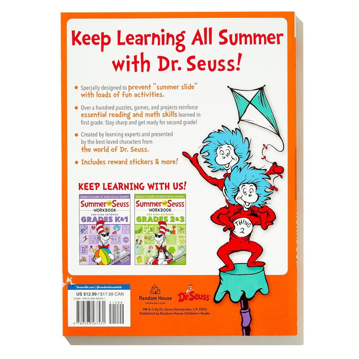 Summer with Seuss Workbook: Grades 1-2 (Dr. Seuss Workbooks) (Spiral Bound)