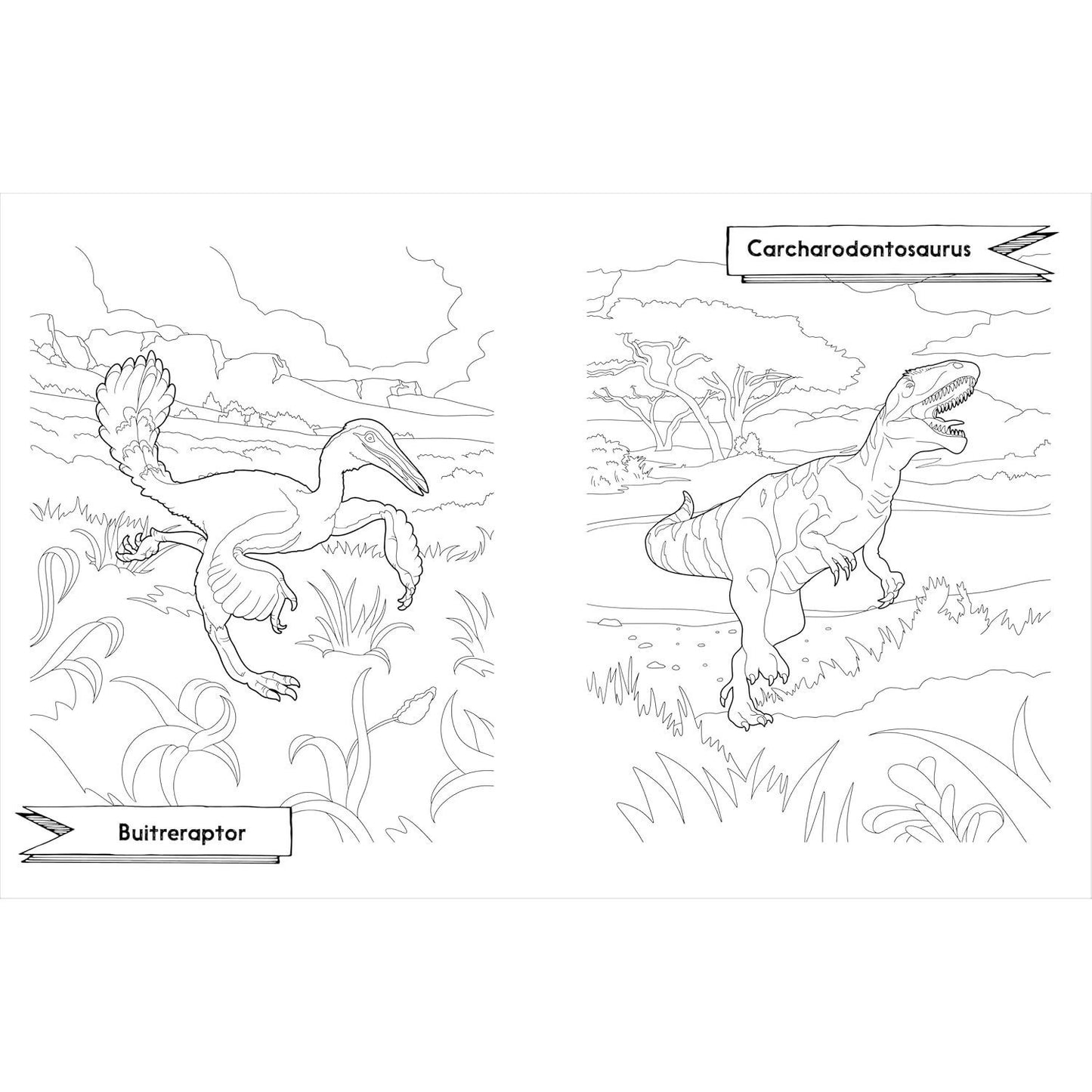 Awesome Dinosaurs Coloring Book for Kids: Ages 4-8