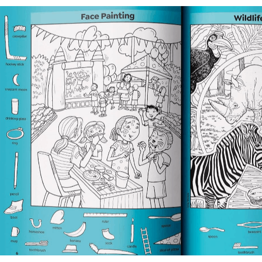 Wildlife Puzzles: Wildlife-Themed Hidden Pictures Puzzles for Kids 6 and Up, Search and Find Over 1,200 Hidden Objects in This Highlights Activity Boo (Highlights Hidden Pictures) (Spiral Bound)