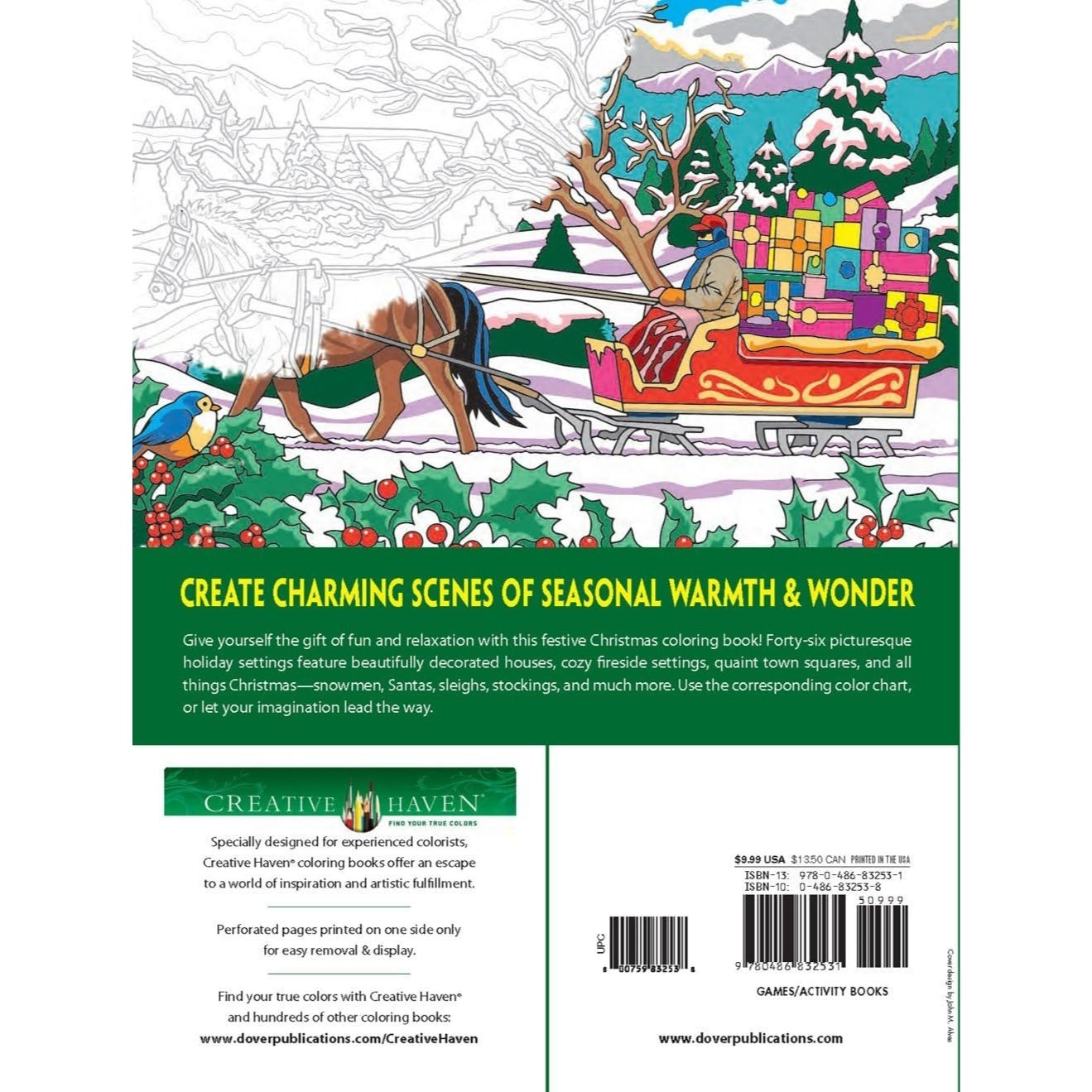Creative Haven Christmas Color by Number