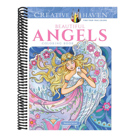 Creative Haven Beautiful Angels Coloring Book