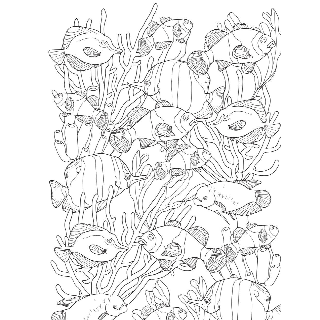 Creative Haven on Island Time Coloring Book