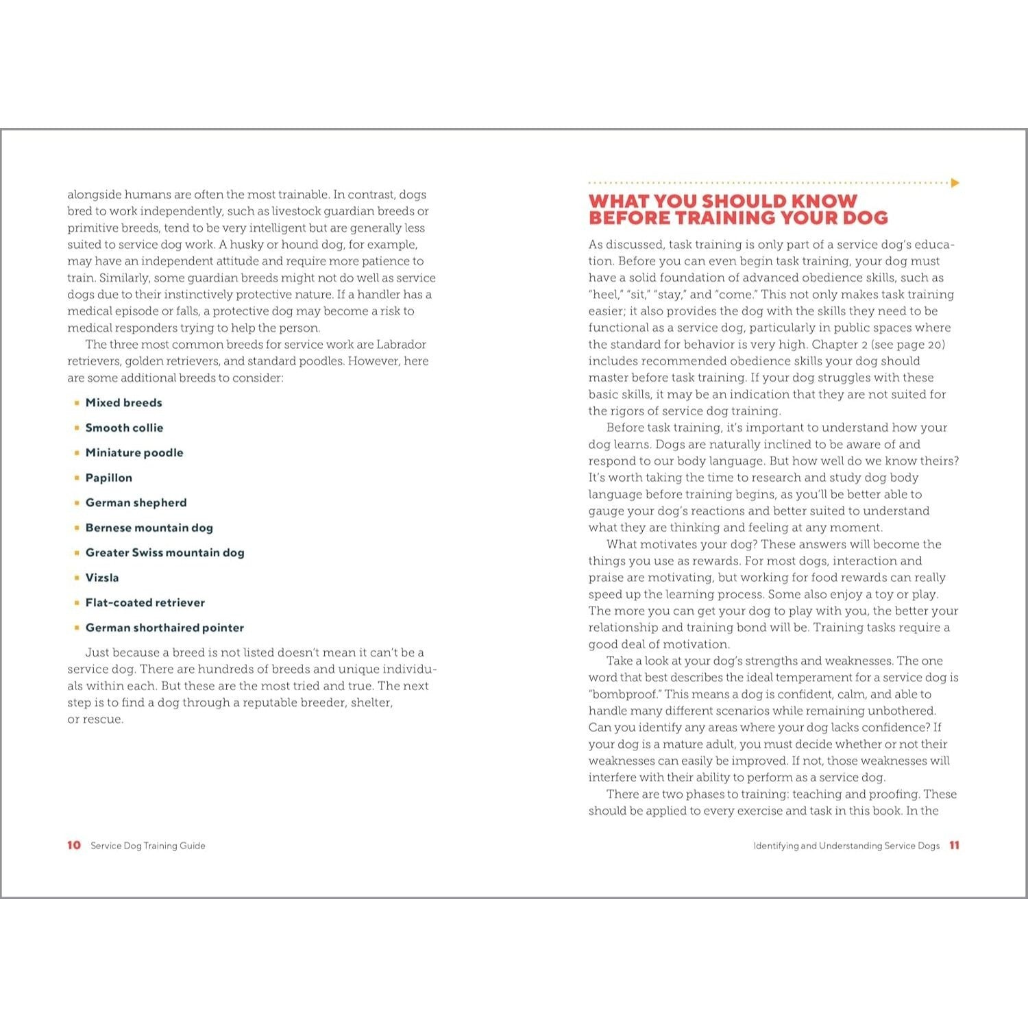 Service Dog Training Guide: A Step-By-Step Training Program for You and Your Dog (Spiral Bound)