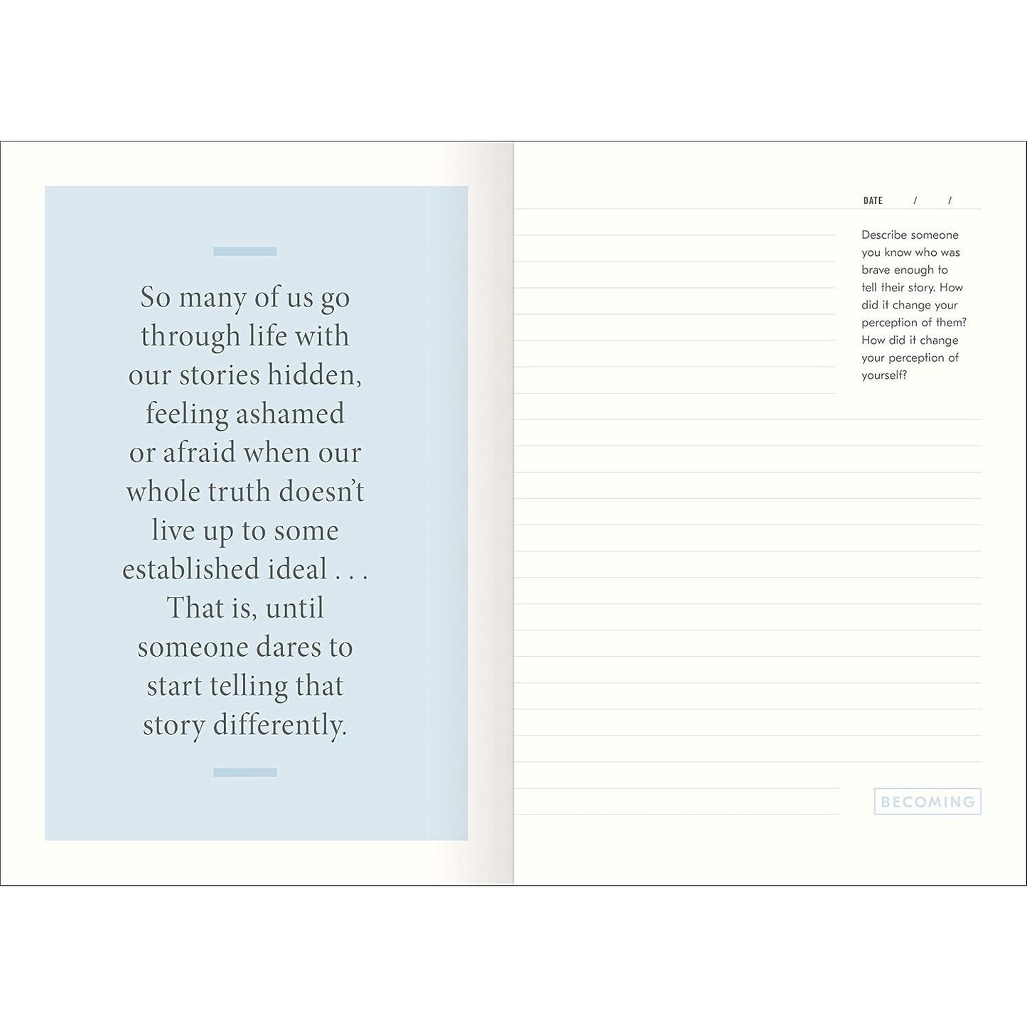 Becoming: A Guided Journal for Discovering Your Voice