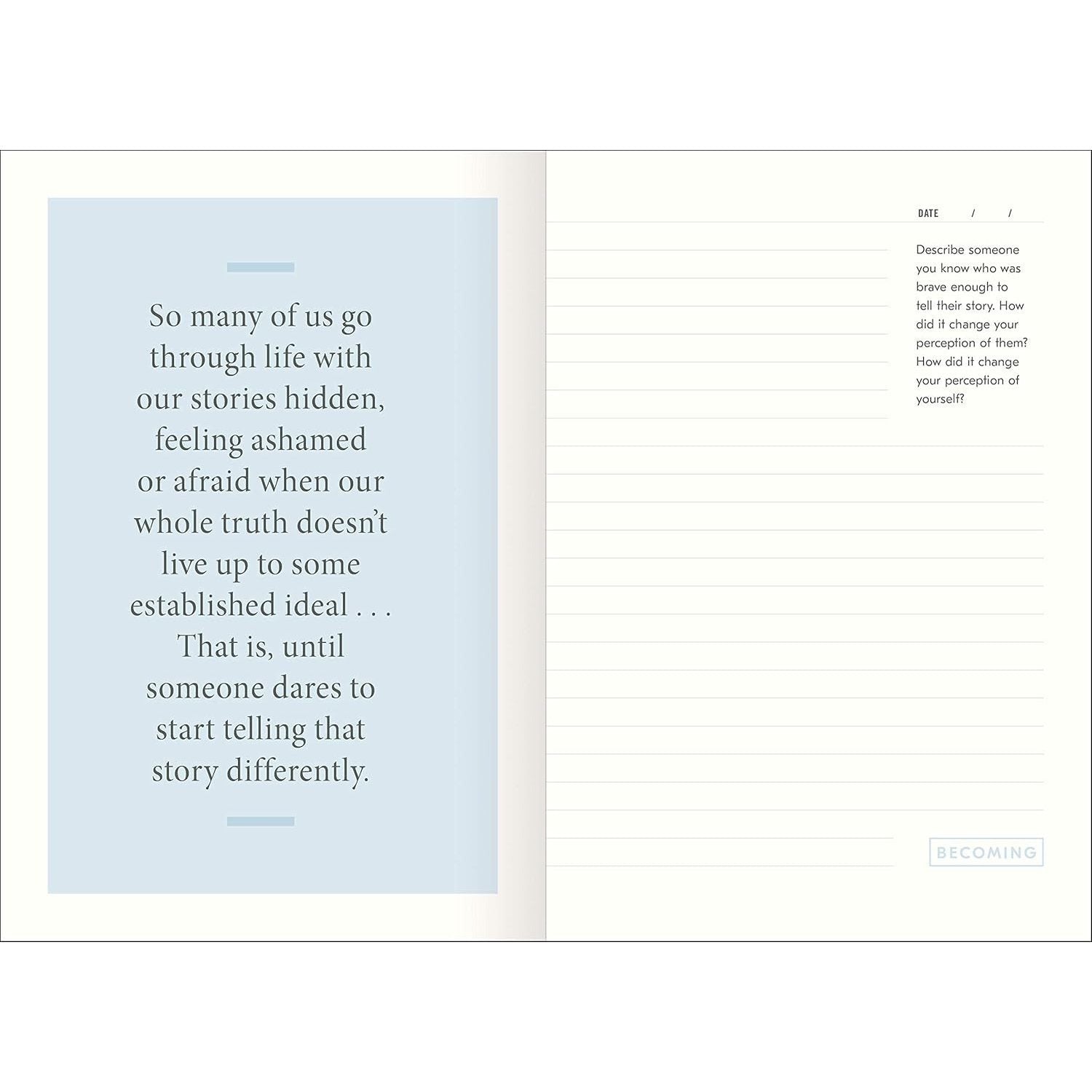 Becoming: A Guided Journal for Discovering Your Voice