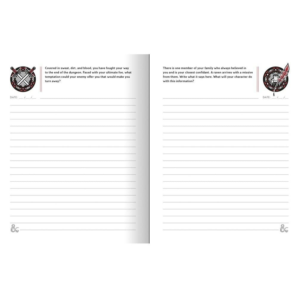 The Worldbuilder's Journal of Legendary Adventures (Dungeons & Dragons): 365 Questions to Help You Create Mythical Characters, Storied Worlds, and Unique