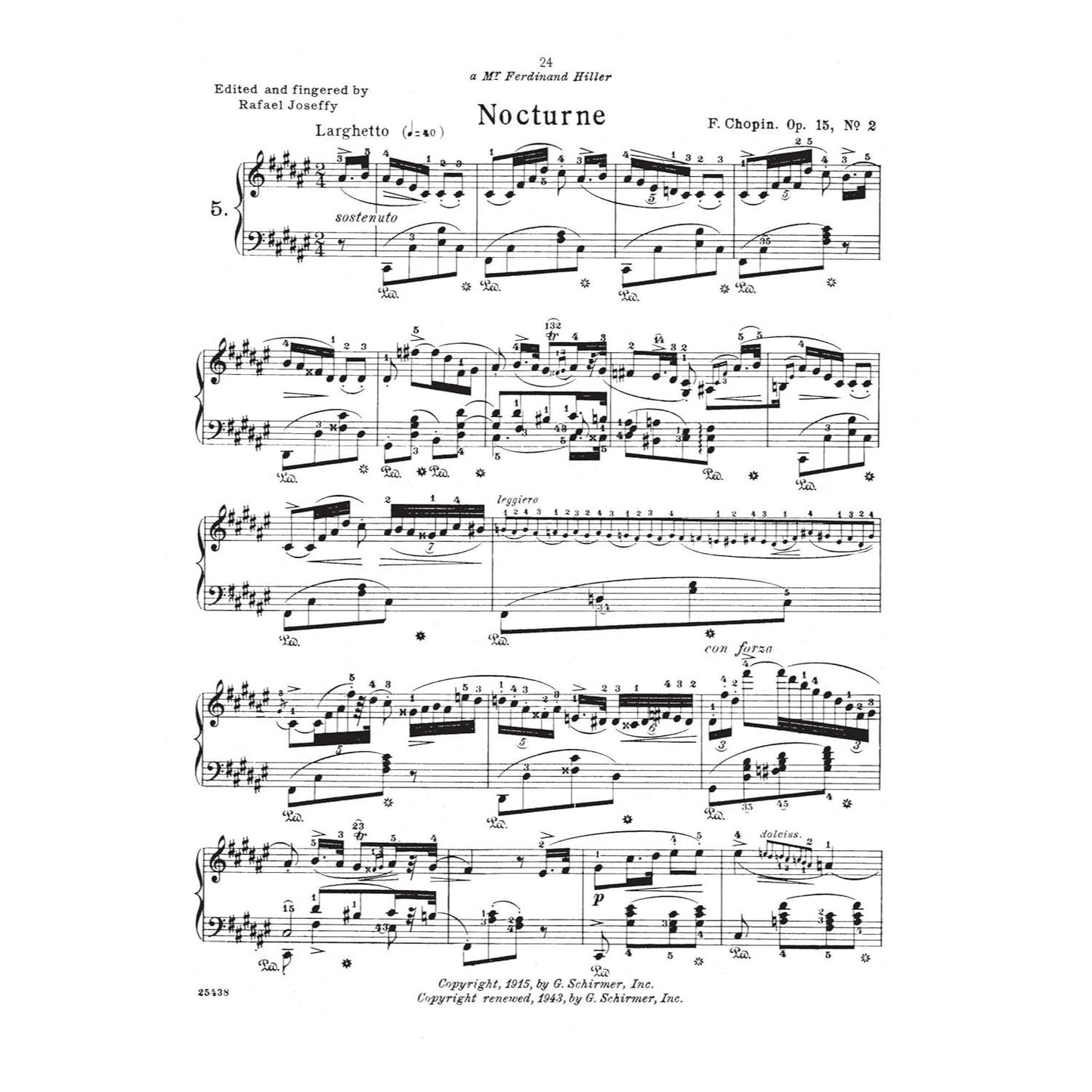 Nocturnes for the Piano (Schirmer's Library of Musical Classics, Vol. 30) - Chopin Piano Book with 21 Music Pieces - Easy to Read and Understand Piano