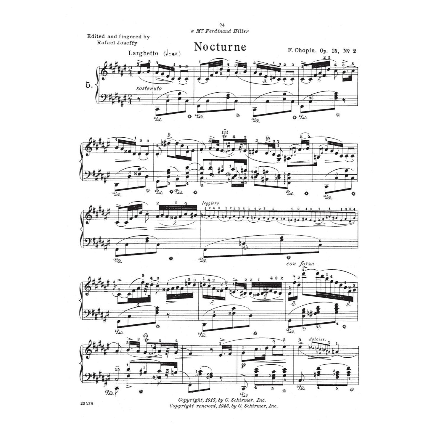 Nocturnes for the Piano (Schirmer's Library of Musical Classics, Vol. 30) - Chopin Piano Book with 21 Music Pieces - Easy to Read and Understand Piano