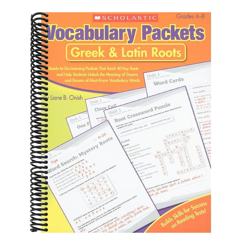 Vocabulary Packets: Greek & Latin Roots (Spiral Bound)