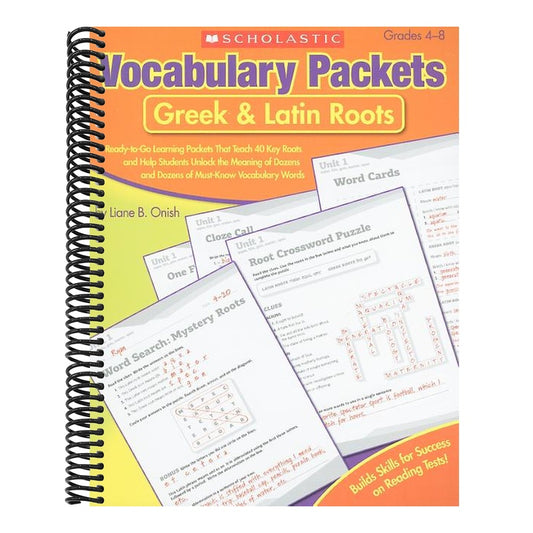 Vocabulary Packets: Greek & Latin Roots (Spiral Bound)