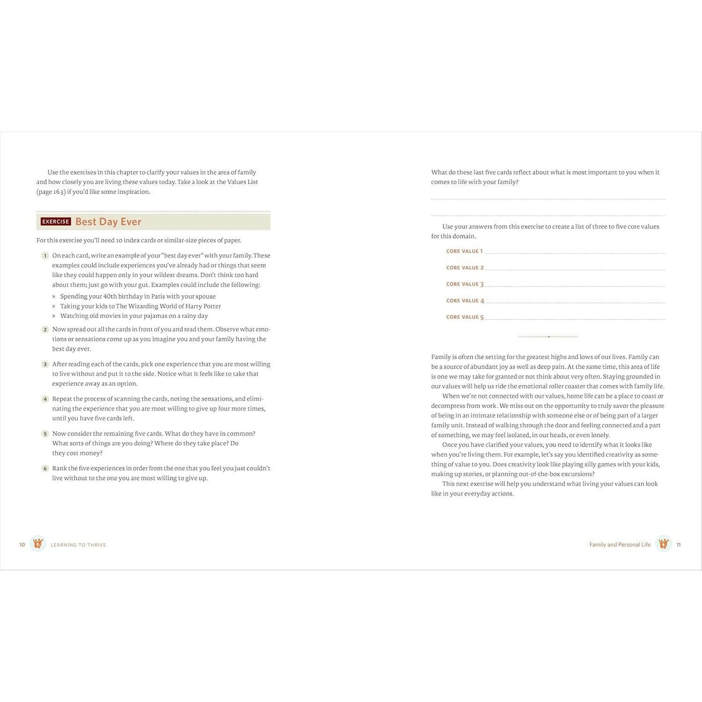 Learning to Thrive: An Acceptance and Commitment Therapy Workbook