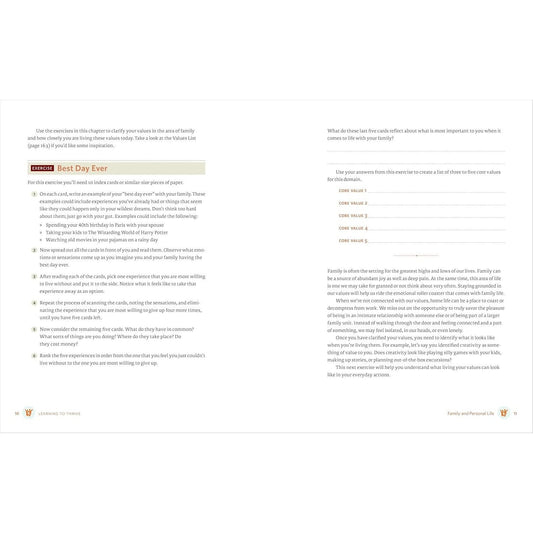 Learning to Thrive: An Acceptance and Commitment Therapy Workbook