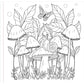 Mushrooms Adult Coloring Book (31 One-Sided Designs on Thick Paper)