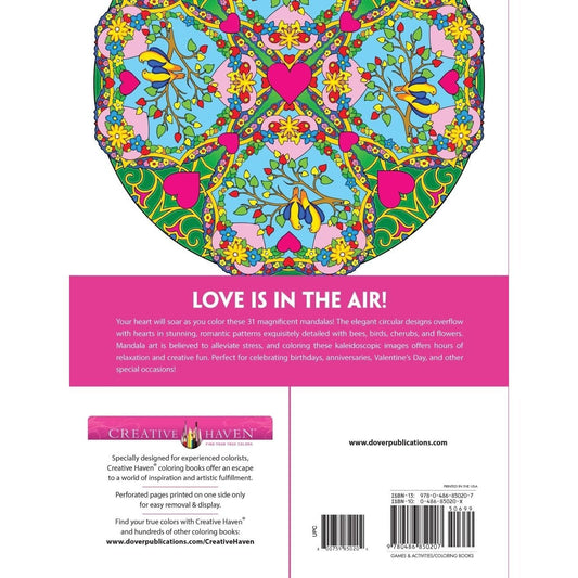 Creative Haven Heart Mandalas Coloring Book