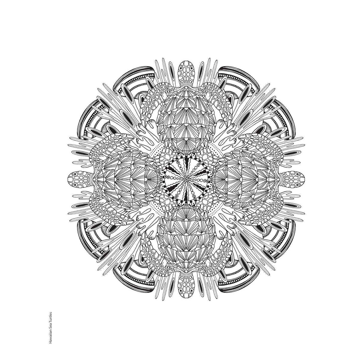 Creative Haven Stunning Sea Life Mandalas Coloring Book
