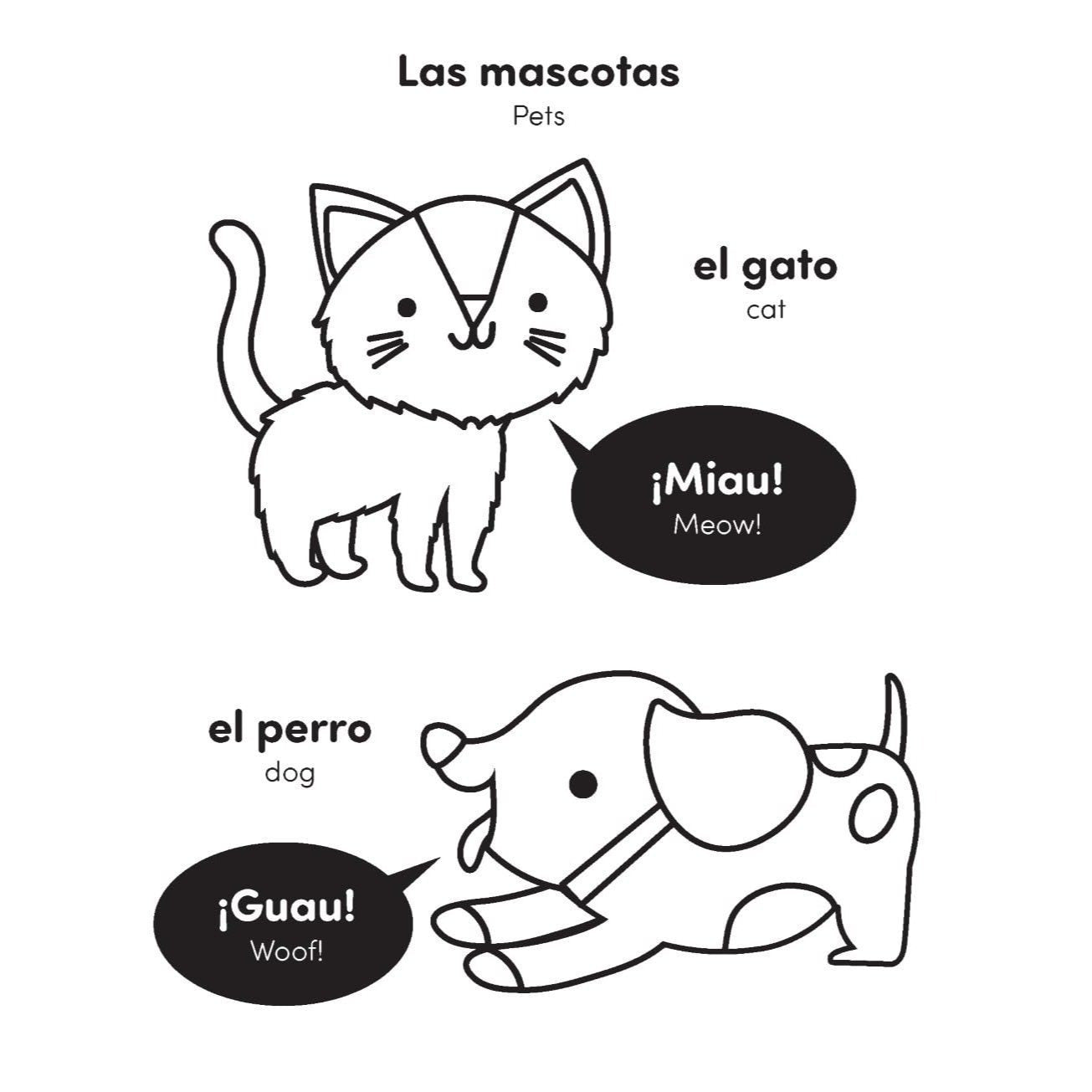 My First Spanish-English Bilingual Coloring Book!