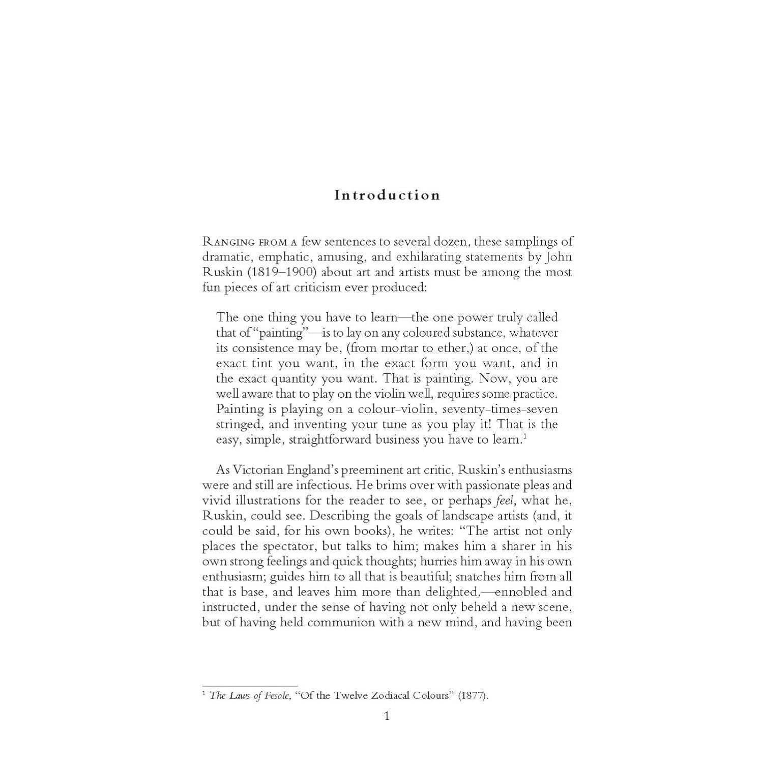Ruskin on Art and Artists