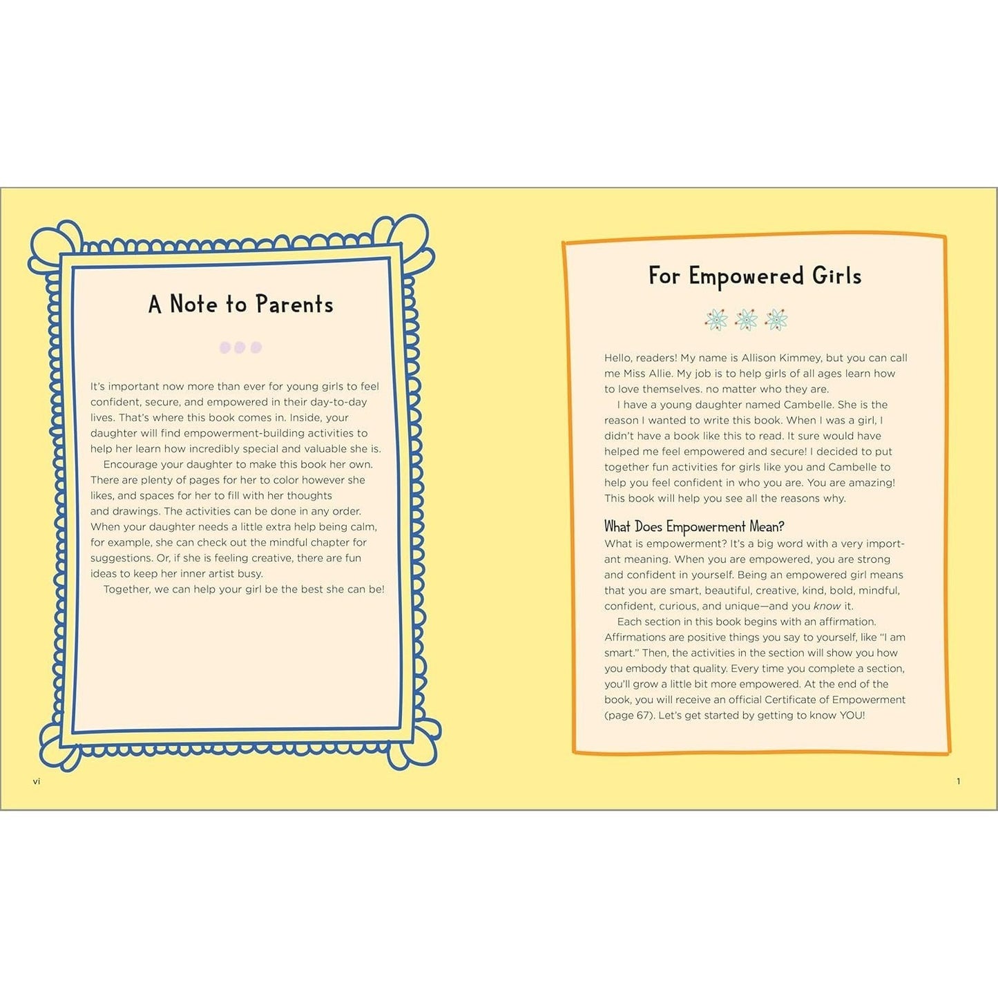 Empowered Girls: Activities and Affirmations for Empowering Strong, Confident Girls