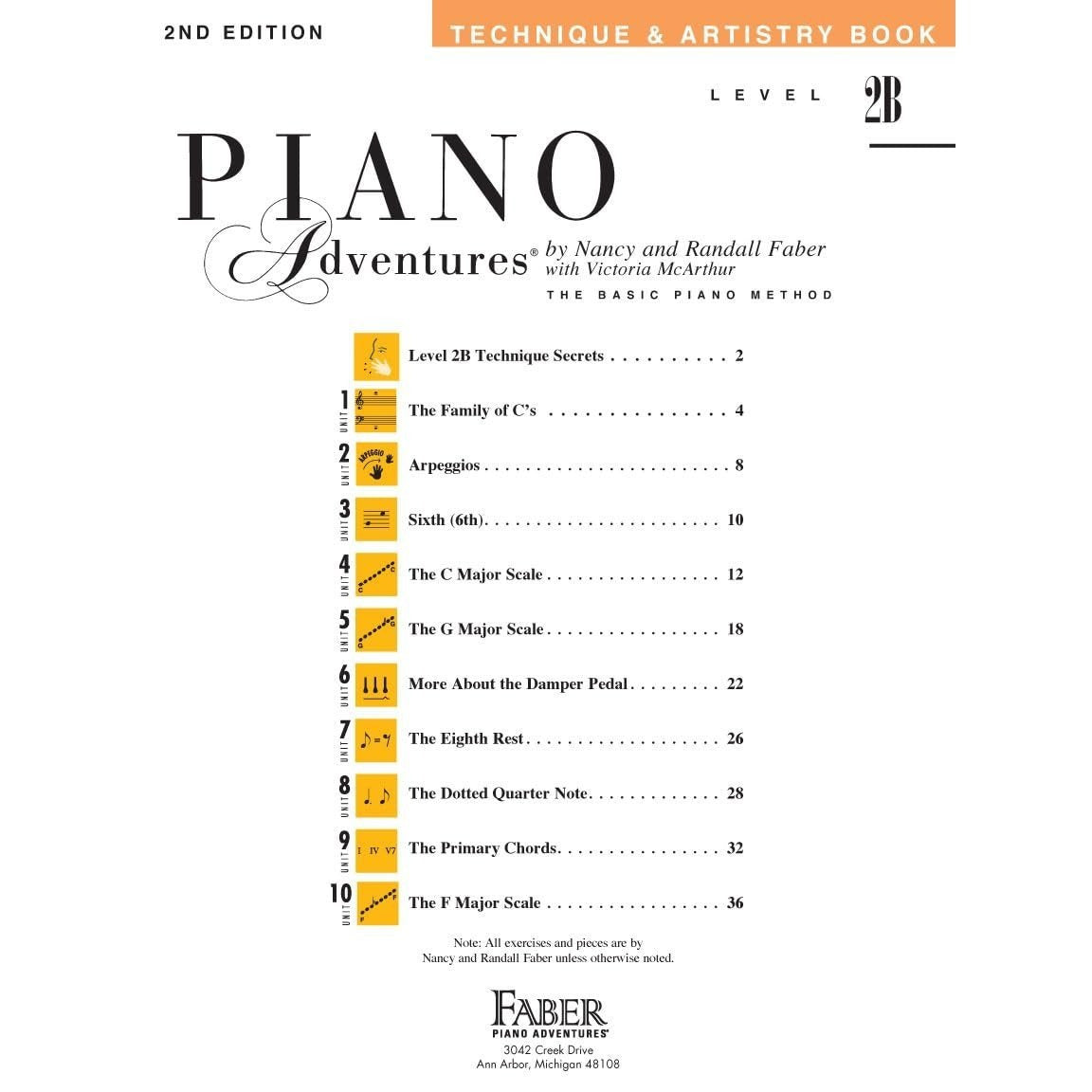 Piano Adventures - Technique & Artistry Book - Level 2b (Revised)