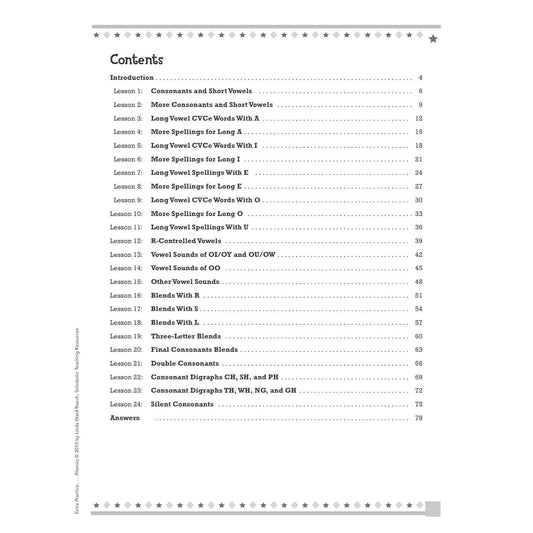 Phonics, Grades 3-6 (Extra Practice for Struggling Readers) (Spiral Bound)